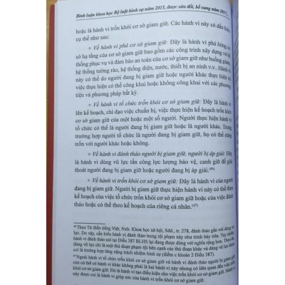 Bình luận khoa học Bộ luật hình sự năm 2015 được sửa đổi, bổ sung năm 2017 (Phần các tội phạm) - Quyển 1