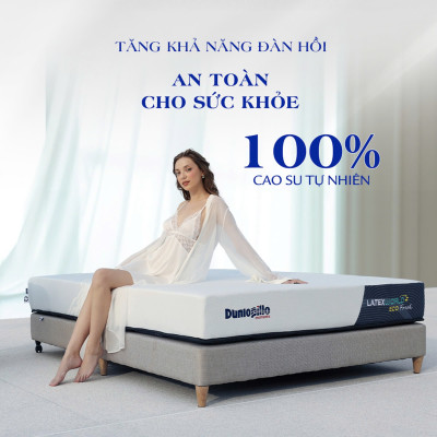 Nệm cao su thiên nhiên  Dunlopillo  World Neo Fresh 15cm