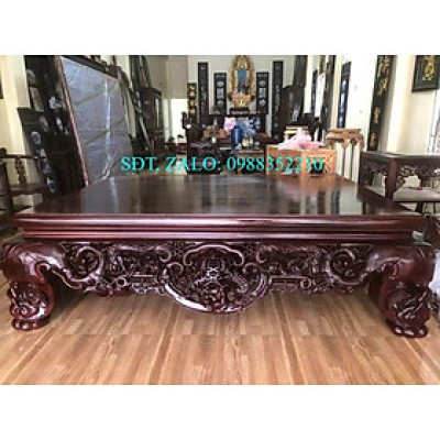 sập ngũ phúc gỗ gụ