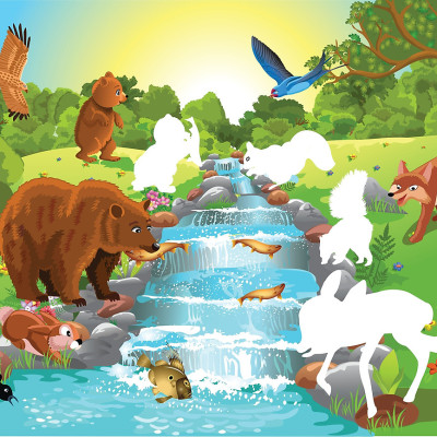 Sách - Sticker dán hình thông minh - Thám Hiểm Rừng Xanh 