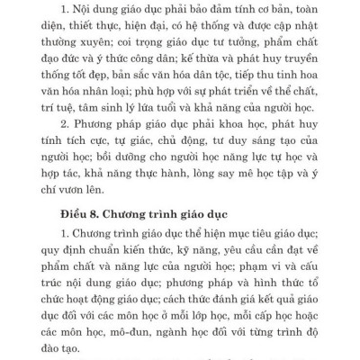Luật giáo dục năm 2019 - bản in 2024