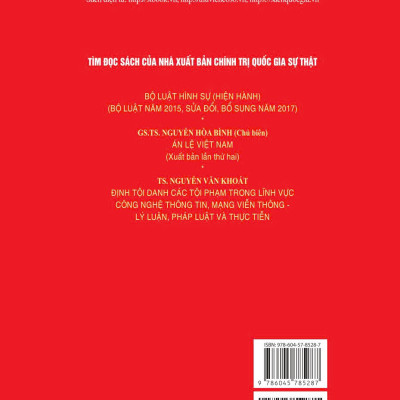 55 cặp tội danh dễ nhầm lẫn trong Bộ Luật Hình sự (Hiện hành) (Xuất bản lần thứ tư có sửa chữa, bổ sung)