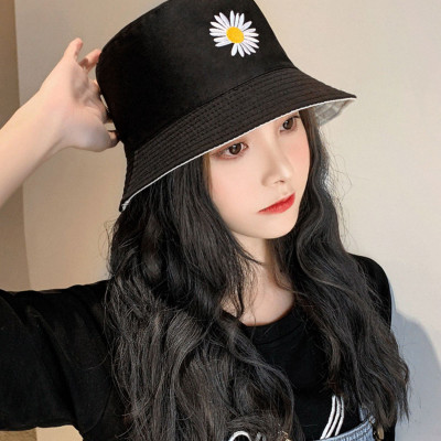 Mũ vành tròn, Mũ Bucket hoa cúc, Nón cụp vành thời trang phong cách cute xinh xắn MD07