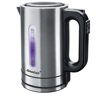 Ấm siêu tốc Steba WK 21 Inox có điều chỉnh nhiệt độ Hàng chính hãng