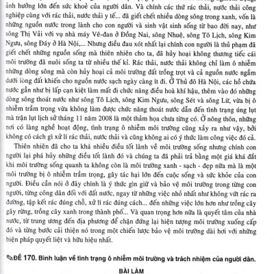 270 Đề Và Bài Văn Hay Lớp 8