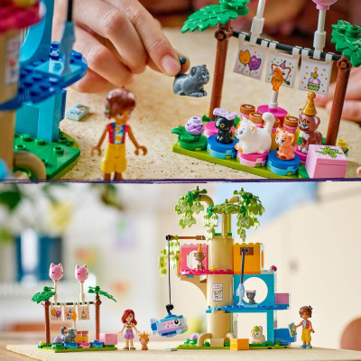 Đồ Chơi Lắp Ráp Nhà Cây Và Bữa Tiệc Sinh Nhật Mèo Con LEGO FRIENDS 42666 (321 chi tiết)