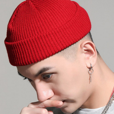 Mũ len trùm đầu phong cách Hip Hop NL17, Nón len trơn phong cách Hàn Quốc dành cho cả nam và nữ - Màu đỏ