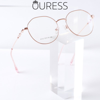Gọng kính hợp kim thời trang nam nữ siêu nhẹ siêu bền OURESS 8122