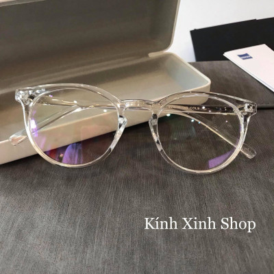 Gọng Kính Cận Gọng Cận Nam Nữ Cao Cấp Nhựa Dẻo Hàn Quốc Ulzzang (Màu Trong Suốt)