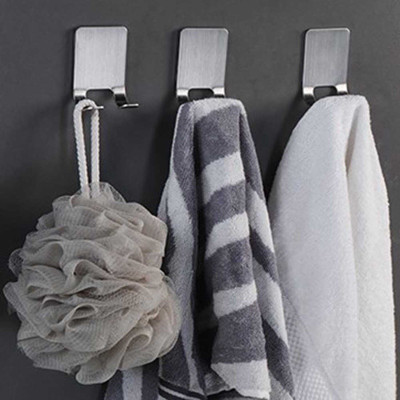 Giá Móc Inox Dán Tường Treo Cây Cạo Râu Phòng Vệ Sinh, Móc Treo Tường Đa Năng, Sạch Sẽ, Khô Ráo, Tiện Dụng. TakyHome 2011