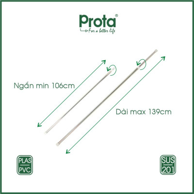[CHÍNH HÃNG] Prota Thanh treo tường inox đa năng không cần khoan tường ống 19mm - Cam kết 1 đổi 1
