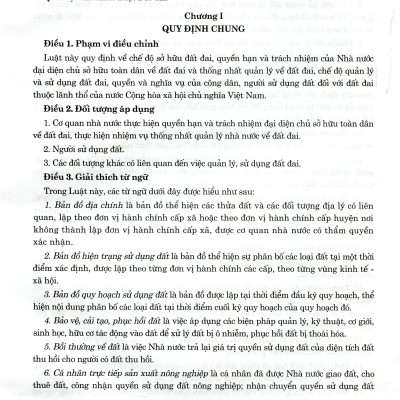Luật Đất Đai Hiện Hành Và Các Văn Bản Hướng Dẫn Thi Hành