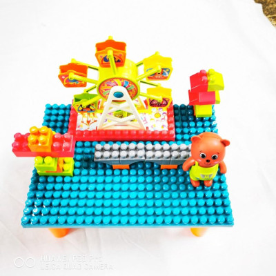 Bộ đồ chơi bàn lắp ghép Lego xếp hình đu quay cho bé