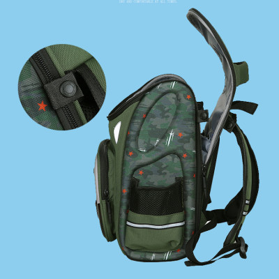 Ba lô học sinh tiểu học, ba lô học sinh vỏ cứng PC phong cách mới  - BEE GEE HS1308