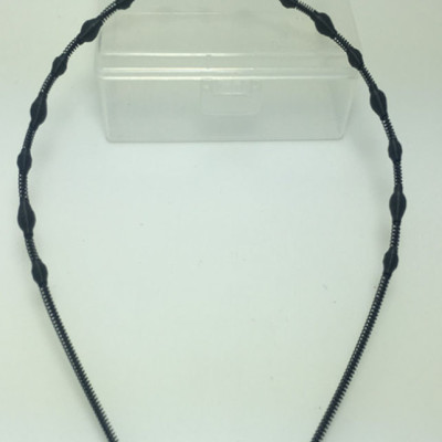 Bờm cài tóc nam nữ bằng sắt siêu bền xoắn hạt vòng BV59