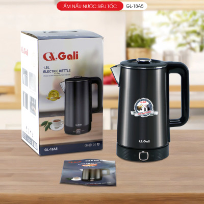 Ấm Siêu Tốc Gali GL-18A5 1.8 Lít. Thiết kế 2 Lớp, chức năng Cảm Ứng Chỉnh Nhiệt Độ. Hàng chính hãng bảo hành 24 tháng
