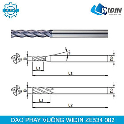 Dao phay vuông Widin ZE534 082