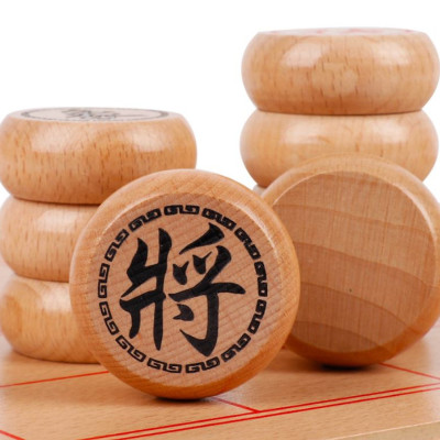 Cờ tướng bằng gỗ tự nhiên - 40 x 35 cm - Quân đường kính 3,9cm - Chính hãng dododios