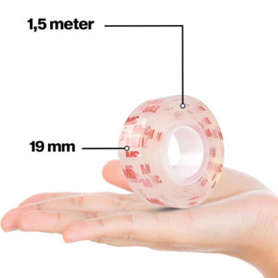 Băng dính hai mặt siêu dính trong suốt 3M SCOTCH  410-S19, 19 mm x 1.5 m, 19mm x 4m