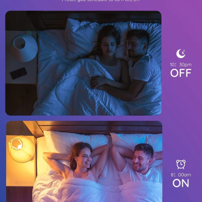 Bóng led đổi màu Govee Wi-Fi LED H6003 | Điều khiển thông minh qua App, 16 triệu màu và 10 hiệu ứng, Nhấp nháy theo nhạc