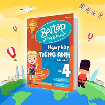 Sách - Aha Grammar Bài Tập Bổ Trợ Toàn Diện Ngữ Pháp Tiếng Anh Lớp 4 Theo Chủ Đề - Megabook