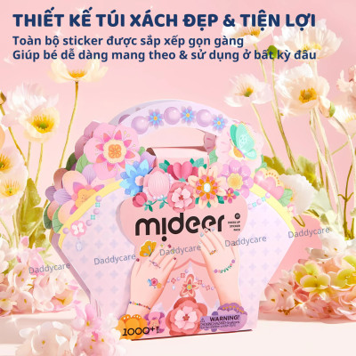 Hình xăm cho bé, dán móng tay cho bé Mideer Garden Fairy Dress Up Sticker Pack 1000 miếng