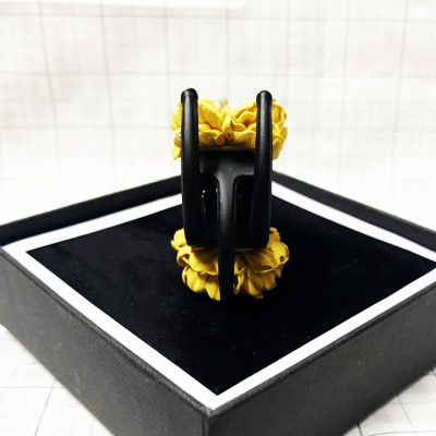 Kẹp tóc sau - Kẹp tóc hoa cúc vàng