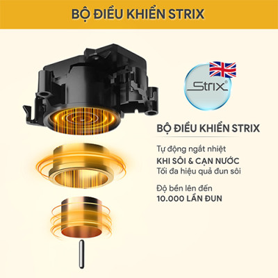 Bình đun siêu tốc Bluestone 1.7 lít KTB-3476 - Hàng chính hãng