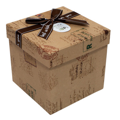 Hộp Quà Vuông V 019 - 12 x 12 x 12 cm - Giao màu ngẫu nhiên