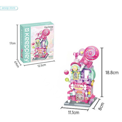 Đồ chơi lắp ráp Mô hình Cửa hàng Kẹo ngọt Qman K28012