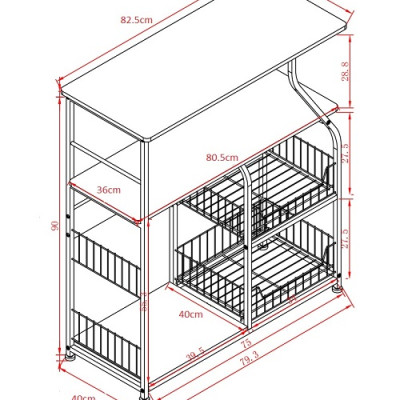 Kệ lò vi sóng thông minh 1102 loại để lò vi sóng lò nướng nồi cơm điện kèm giá để rau củ gia vị loại tốt chịu lực cao