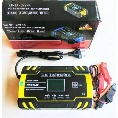 Sạc Bình Ắc Quy 12V-24V/ 4A-150AH có Khử Sunfat, Bảo Dưỡng, và Phục Hồi - Sạc Thông Minh Tự Ngắt khi Đầy, Lựa Chọn Hoàn Hảo, ĐÈN TRANG TRÍ