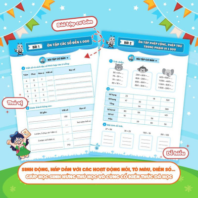 Sách - Bổ Trợ Toán Bài Tập Cơ Bản Và Nâng Cao Lớp 3 - Tập 1 - Megabook