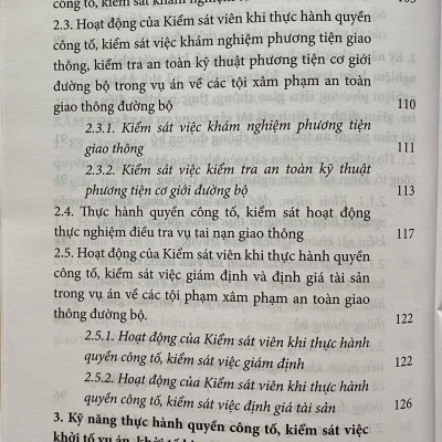 Kỹ Năng Thực Hành Quyền Công Tố, Kiểm Sát Việc Khởi Tố, Điều Tra, Truy Tố, Xét Xử Sơ Thẩm Vụ Án Về Các Tội X.  âm phạm An Toàn Giao Thông