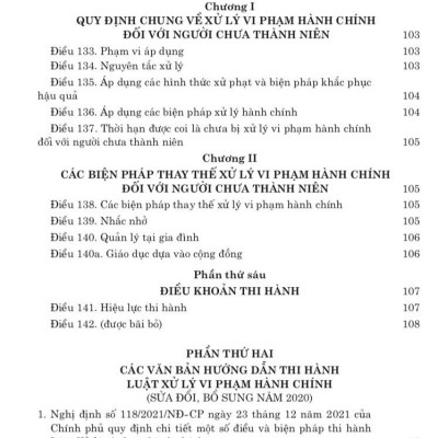Luật xử lý vi phạm hành chính 2020 và các văn bản hướng dẫn thi hành