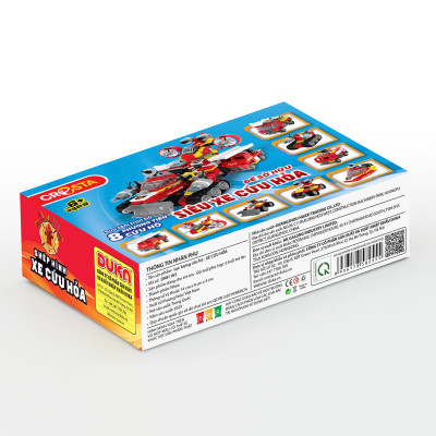 Đồ Chơi: Ghép Hình - Lực Lượng Cứu Hộ_ Xe Cứu Hỏa (103 Chi Tiết) DK81183