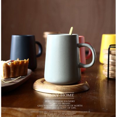 Ly gốm sứ màu pastel quai cầm phong cách Nhật