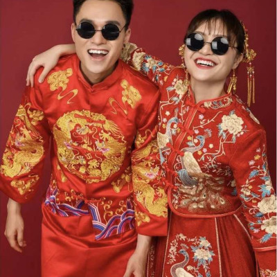 Kính râm Mắt tròn nhỏ phong cách retro nam nữ