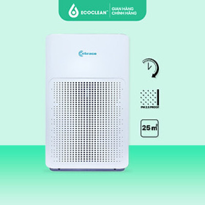 Máy Lọc Khí Ebraco E3 - Lọc Sạch Mùi Và Bụi Mịn 2.5PM - Diện Tích Xử Lý Lên Đến 25m2 - Hàng chính hãng