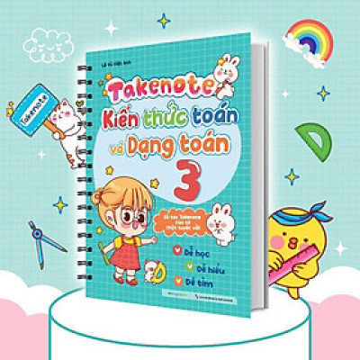 Sách - Takenote Kiến Thức Toán Và Dạng Toán 3 - Megabook