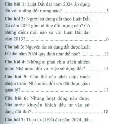 200 Câu Hỏi Và Trả Lời Về Luật Đất Đai Năm 2024 (Sách chuyên khảo) - ThS. NCS. Tạ Đình Tuyên, ThS. Nguyễn Hải Phượng