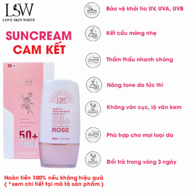 Kem Chống Nắng Bảo Vệ và Nâng Tone Da SPF 50+ PA+++ LSW