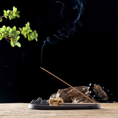 Nhang Trầm Hương Trăm Năm Không Tăm 200g + Tặng Lư Cắm Đồng