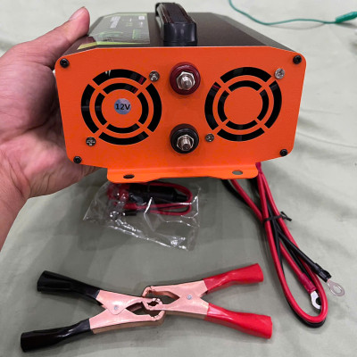 Hàng Nhật - Bộ Kích Điện 12V Lên 220V 2000W Sóng Sin Chuẩn, Màn Hình LED Hiển Thị Vôn, Dòng Tải, Nhiệt Độ | Loại Cao Cấp Bền Bỉ