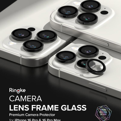 [Combo 2] Dán camera cho iPhone 16 Pro Max / iPhone 16 Pro / 16 Plus / 16 RINGKE Camera Lens Frame Glass - Hàng Chính Hãng