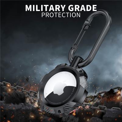 Ốp Case Vỏ Bảo Vệ Armor Vân Carbon cho AirTag - Hàng Chính Hãng