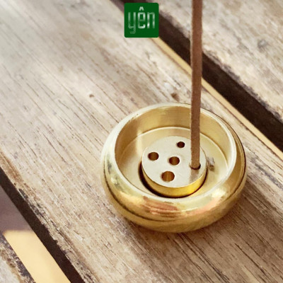 Đế Cắm Nhang Thảo Mộc Bằng Đồng Nguyên Chất Nhiều Kích Thước Đặt Trong Bát Hương Trang Trí Nhà Bàn Thờ Thiền