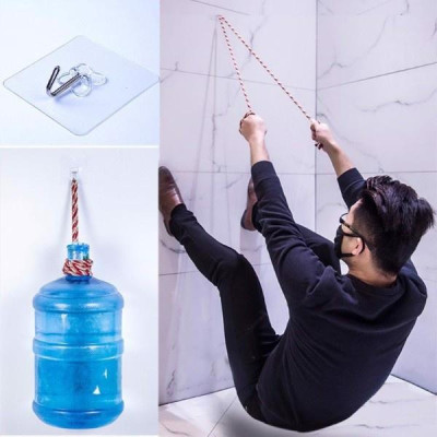 Móc Treo Đồ Dán Tường Chịu Lực Siêu Dính 6 MÓC- Thanh 6 móc treo đồ dán tường siêu dính chịu lực đa năng