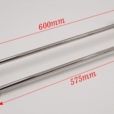 Máng treo khăn đôi cong Inox SUS 304 Eurolife EL-B3 (Trắng bạc)