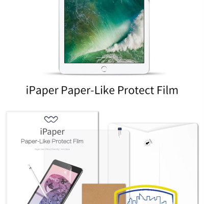 Dán màn hình Paperlike cho iPad 10.5 inch, Air 3 hiệu WIWU nhám chống xước, chống bám vân tay, cảm giác viết vẽ như trên giấy cao cấp - Hàng chính hãng